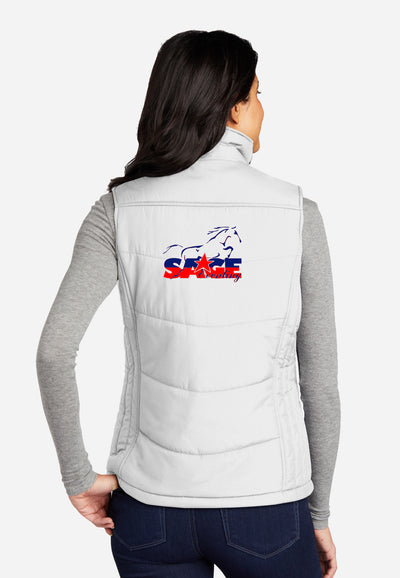 Sage Eventing Port Authority® Ladies Puffy Vest - White or Black