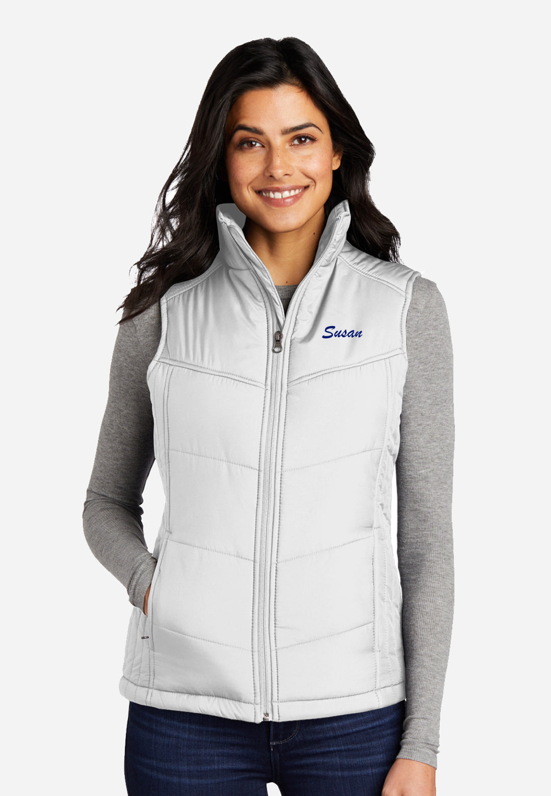 Sage Eventing Port Authority® Ladies Puffy Vest - White or Black