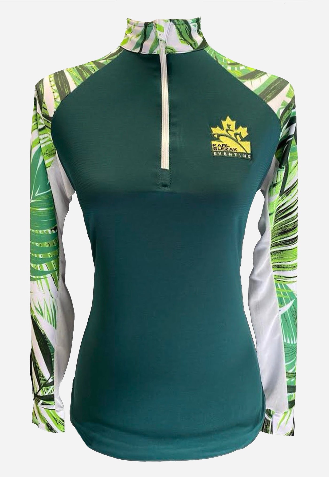 Karl Slezak Eventing Custom Sun Shirt - Hunter + Leaf Lagoon     Adult + Youth Sizes