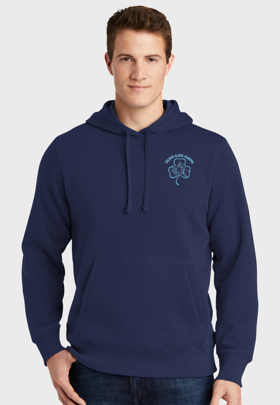 Silver Gate Farms Sport-Tek®  Mens Hooded Sweatshirt - Navy