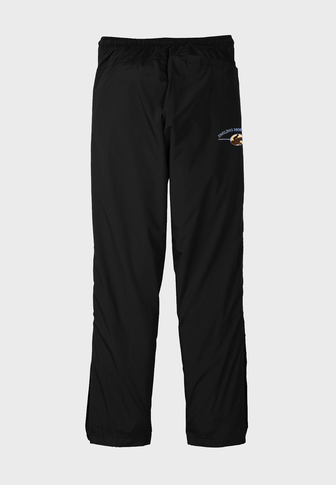 Smiling Horse Farm Sport-Tek® Women's Pull-On Wind Pant (Unisex) - Black