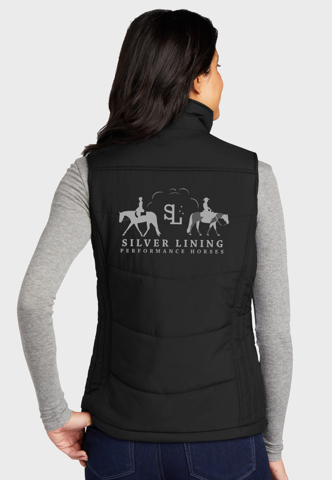 Silver Lining Ranch Port Authority® Ladies Puffy Vest - Black