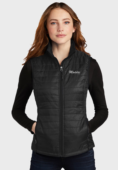 Silver Lining Ranch Port Authority® Ladies Packable Down Vest - Black