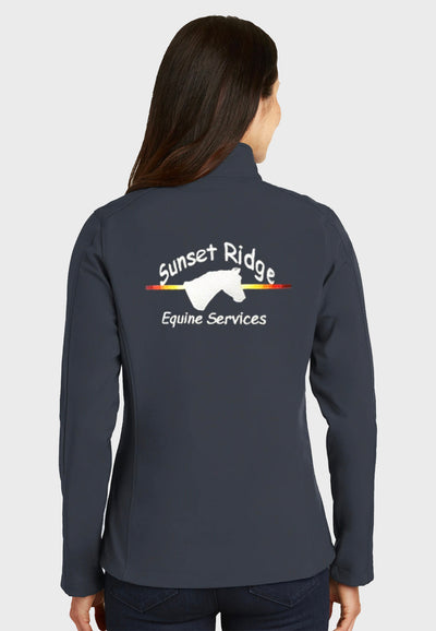 Sunset Ridge Equine Services Port Authority® Ladies Core Soft Shell Jacket - Grey