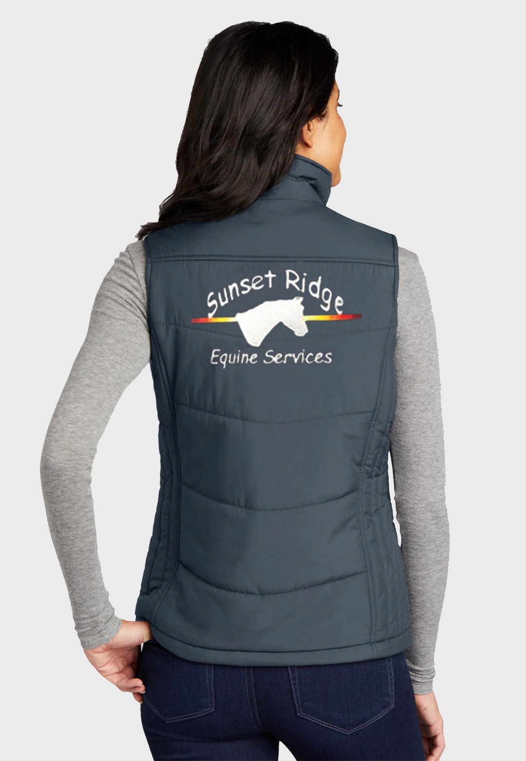 Sunset Ridge Equine Services Port Authority® Ladies Puffy Vest