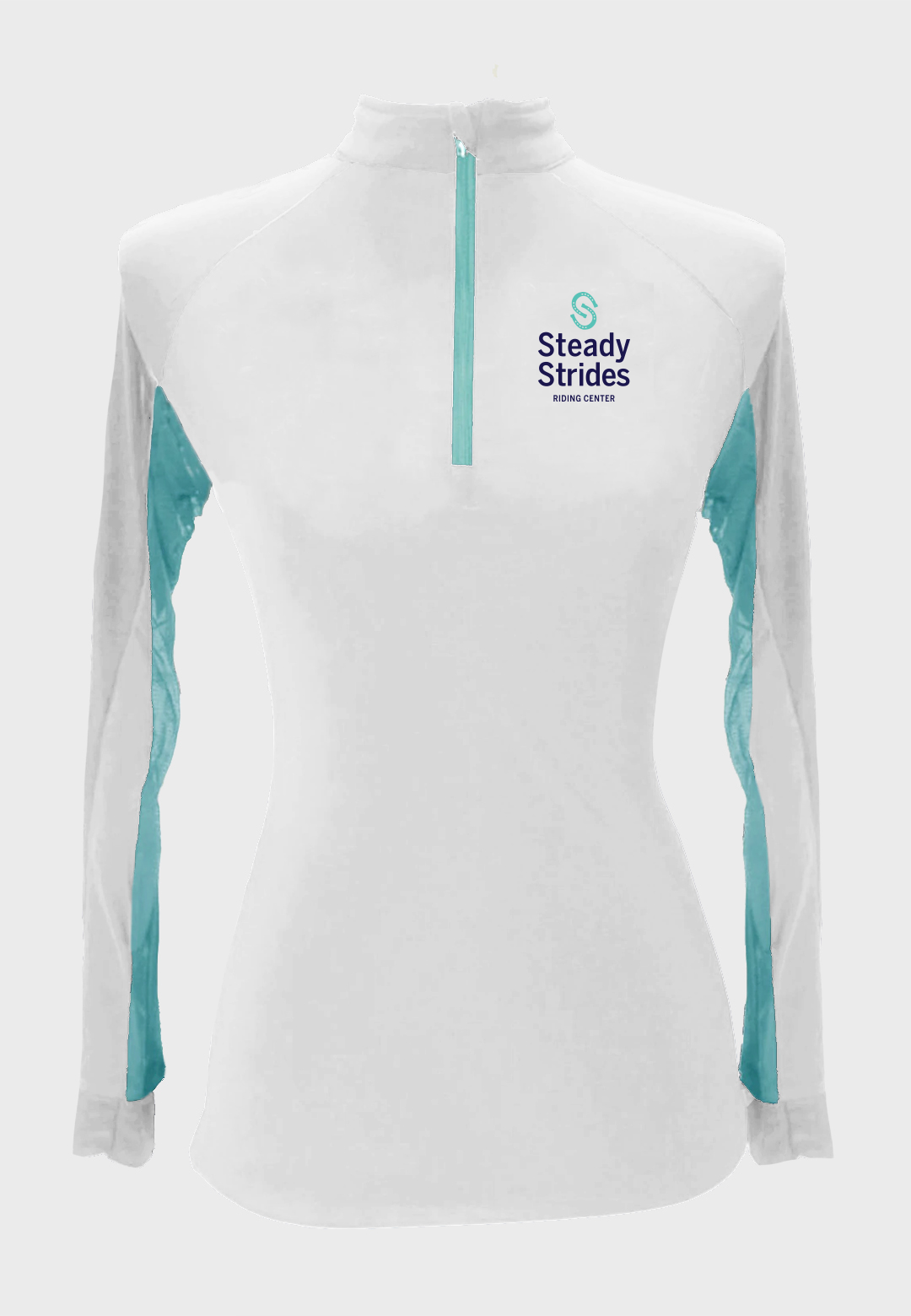 Steady Strides Riding Center Sun Shirt with Turquoise Accents  -    Adult + Youth sizes, Multiple Color Options