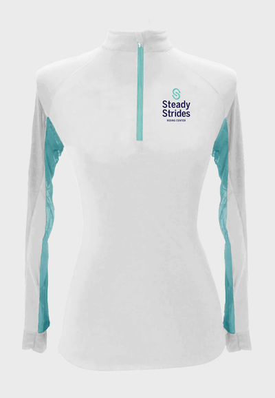 Steady Strides Riding Center Sun Shirt with Turquoise Accents  -    Adult + Youth sizes, Multiple Color Options