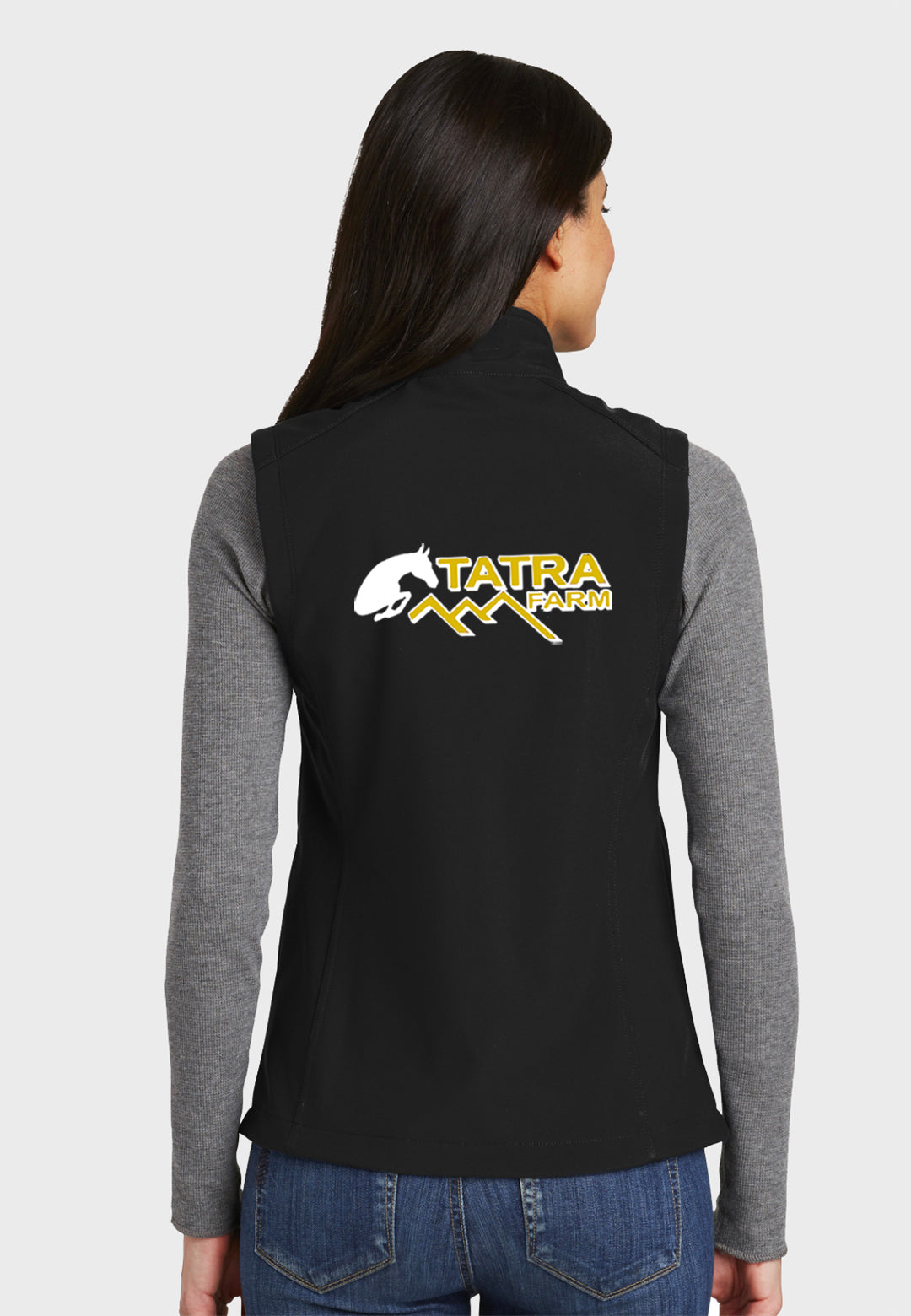 Tatra Farm PORT AUTHORITY® LADIES BLACK CORE SOFT SHELL VEST - Black