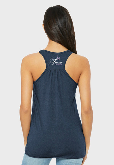 Tiara Equine BELLA+CANVAS ® Women’s Flowy Racerback Tank - Navy