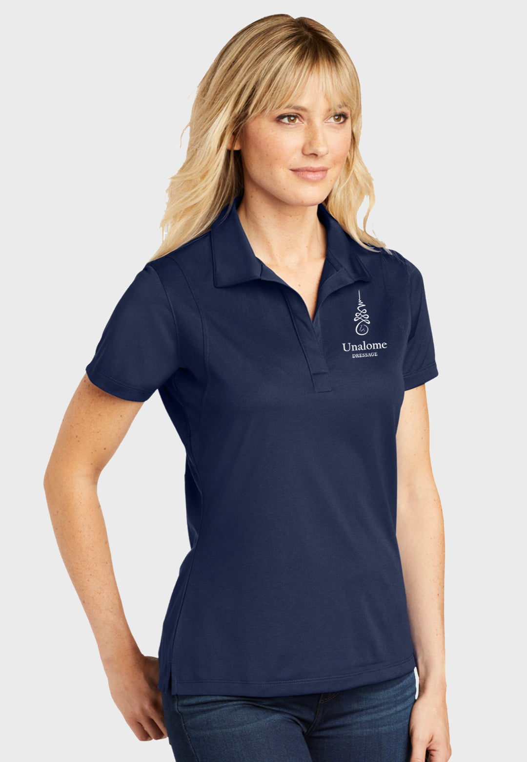 Unalome Dressage Sport-Tek® Ladies Sport-Wick® Polo - Navy