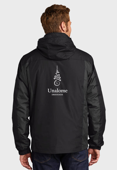 Unalome Dressage Port Authority® Mens Colorblock 3-in-1 Jacket - Black