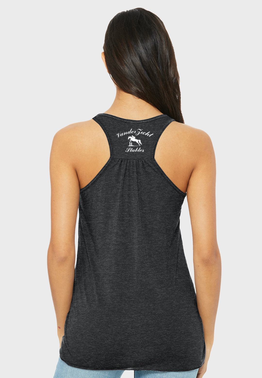 VanderZicht Stables BELLA+CANVAS ® Women’s Flowy Racerback Tank - Grey