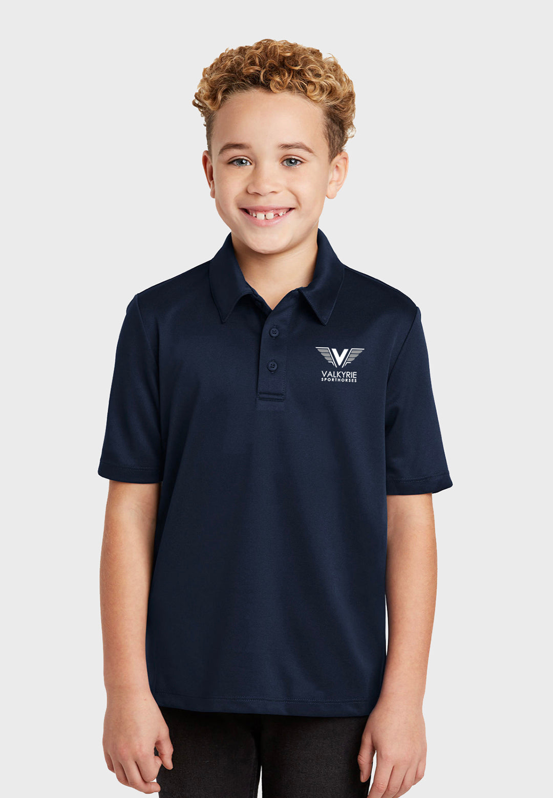 Valkyrie Sporthorses Youth Port Authority® Silk Touch™ Polo - Navy