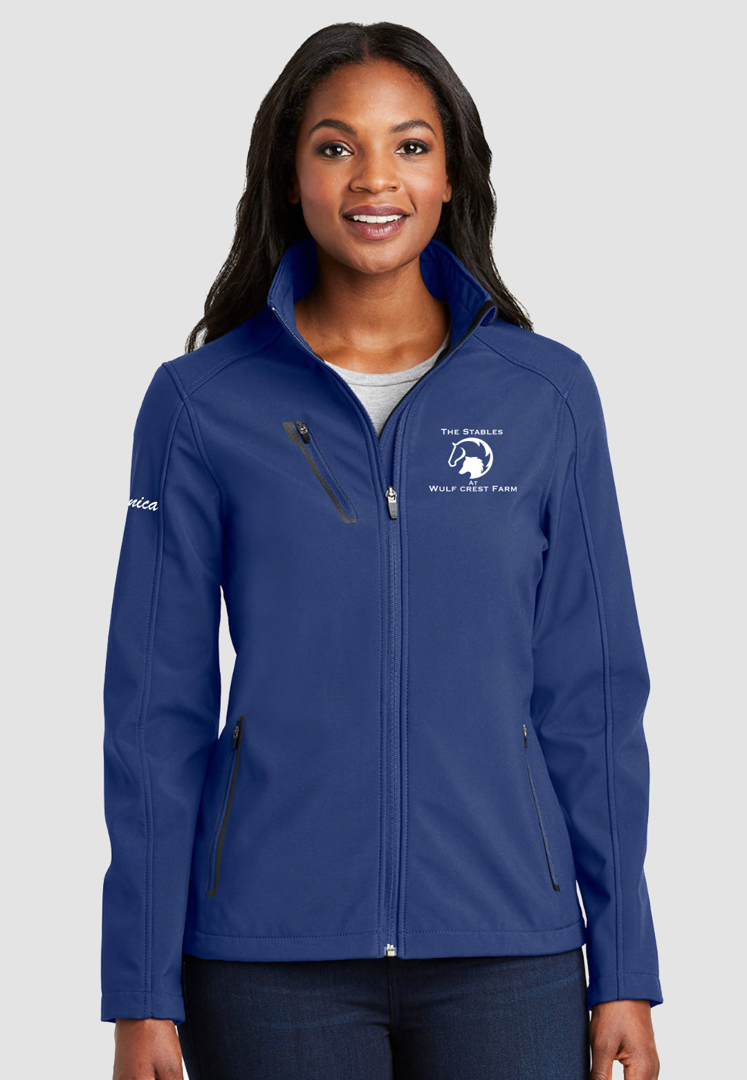 The Stables at Wulf Crest Farm Port Authority® Ladies Welded Soft Shell Jacket