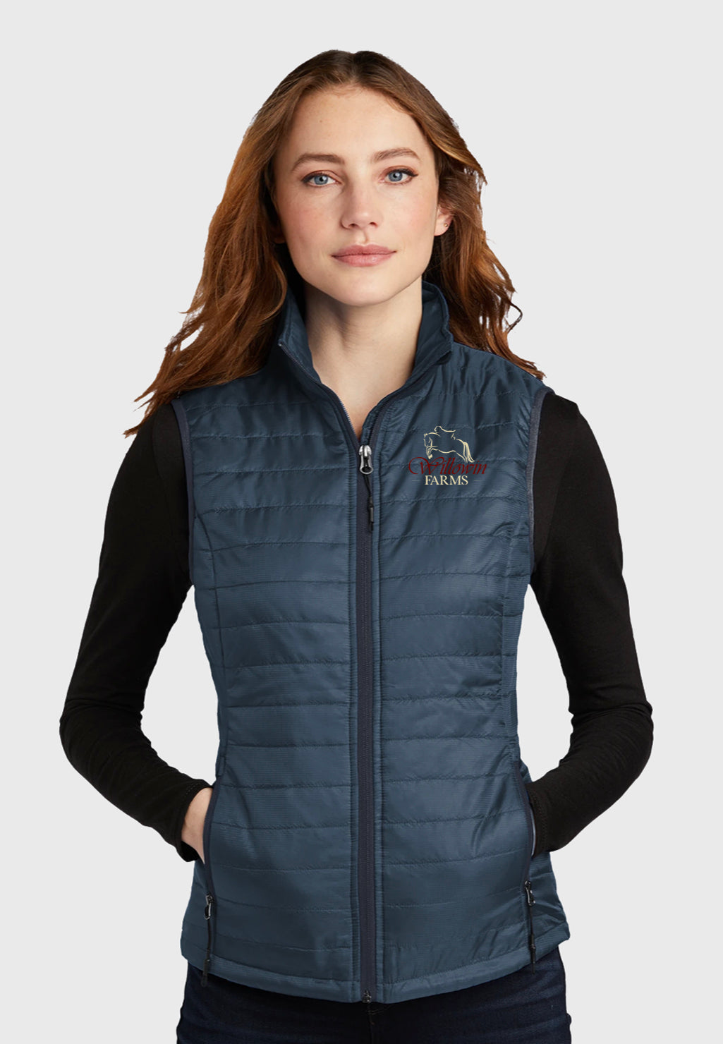 Willowin Farms Port Authority® Ladies Packable Down Vest - Navy