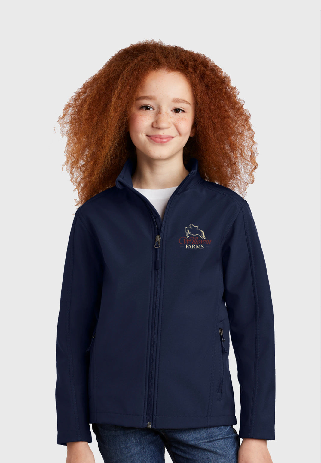 Willowin Farms Port Authority® Youth Core Soft Shell Jacket - Navy