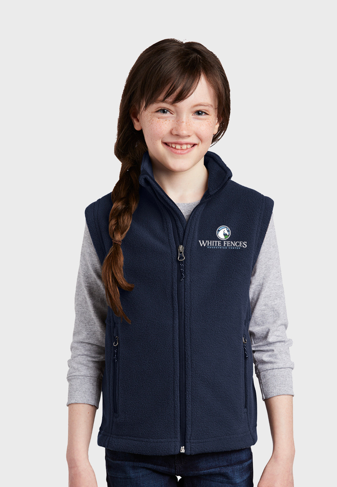 White Fences Equestrian Center Port Authority® Youth Fleece Vest