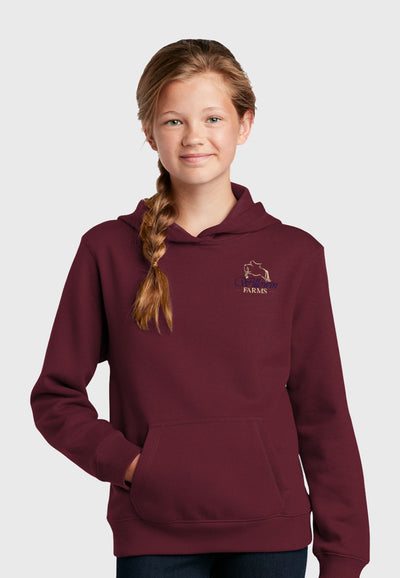 Willowin Farms Sport-Tek®  Youth Hooded Sweatshirt - Maroon or Navy