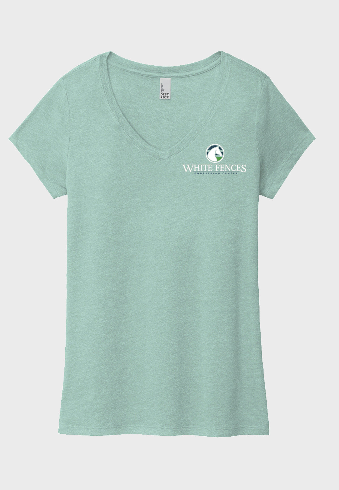 White Fences Equestrian Center District ® ladies Perfect Tri ® V-Neck Tee - Multiple color options