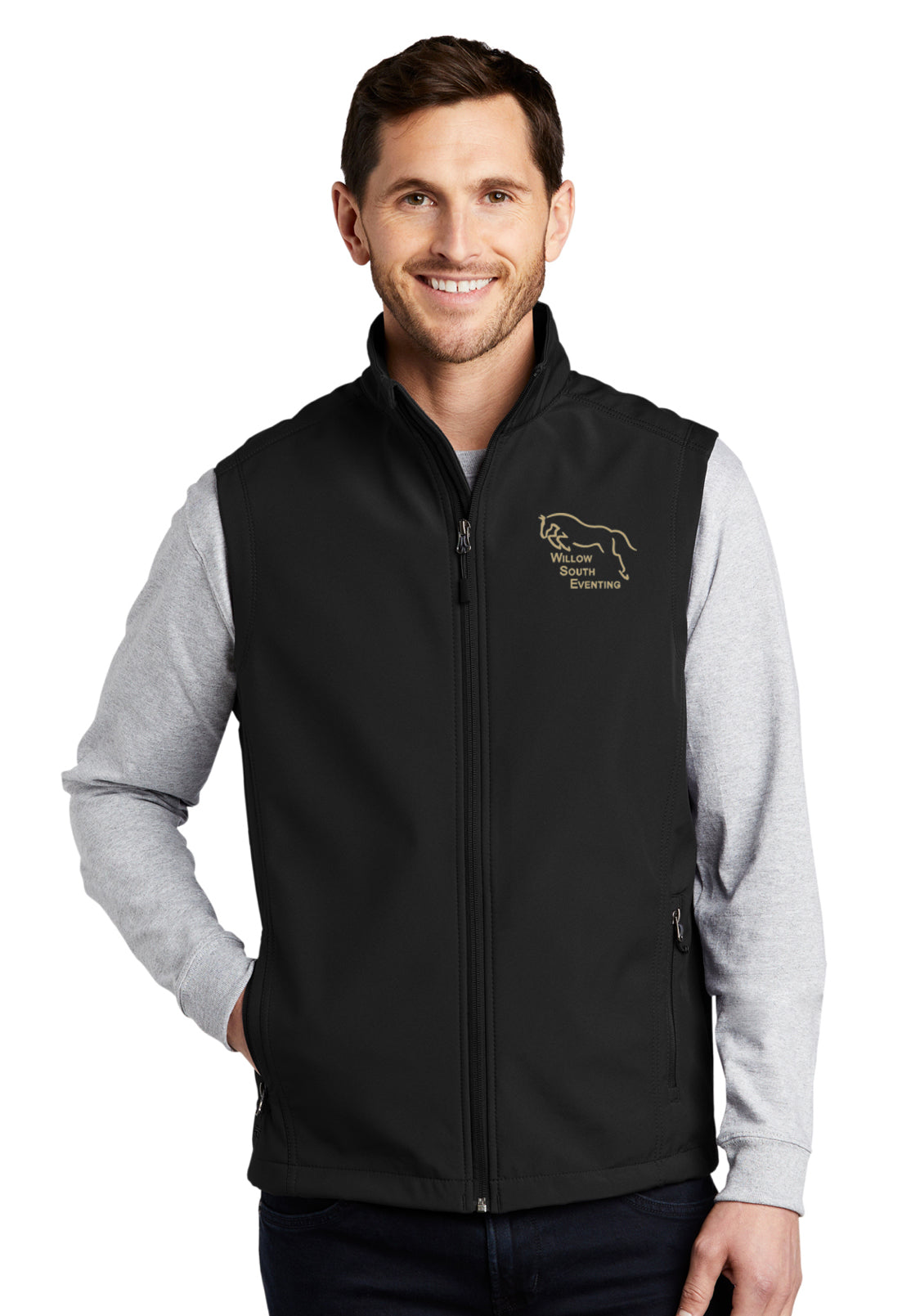 Willow South Eventing Port Authority® Mens Core Soft Shell Vest