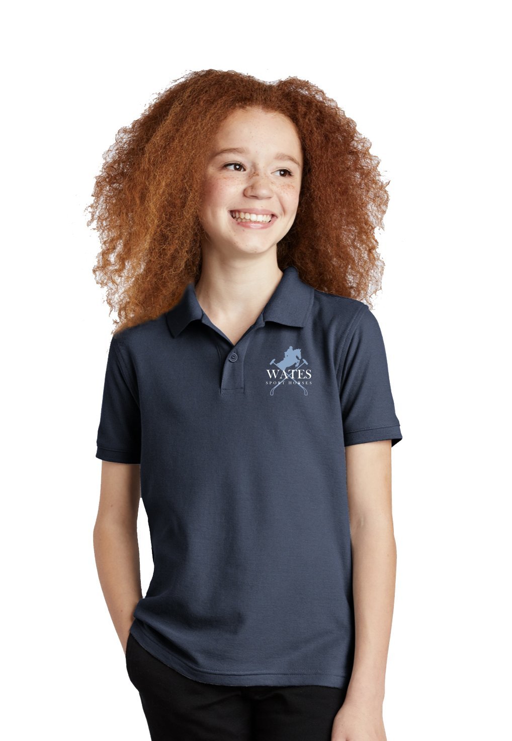 Wates Sport Horses Youth Classic Pique Polo - Navy