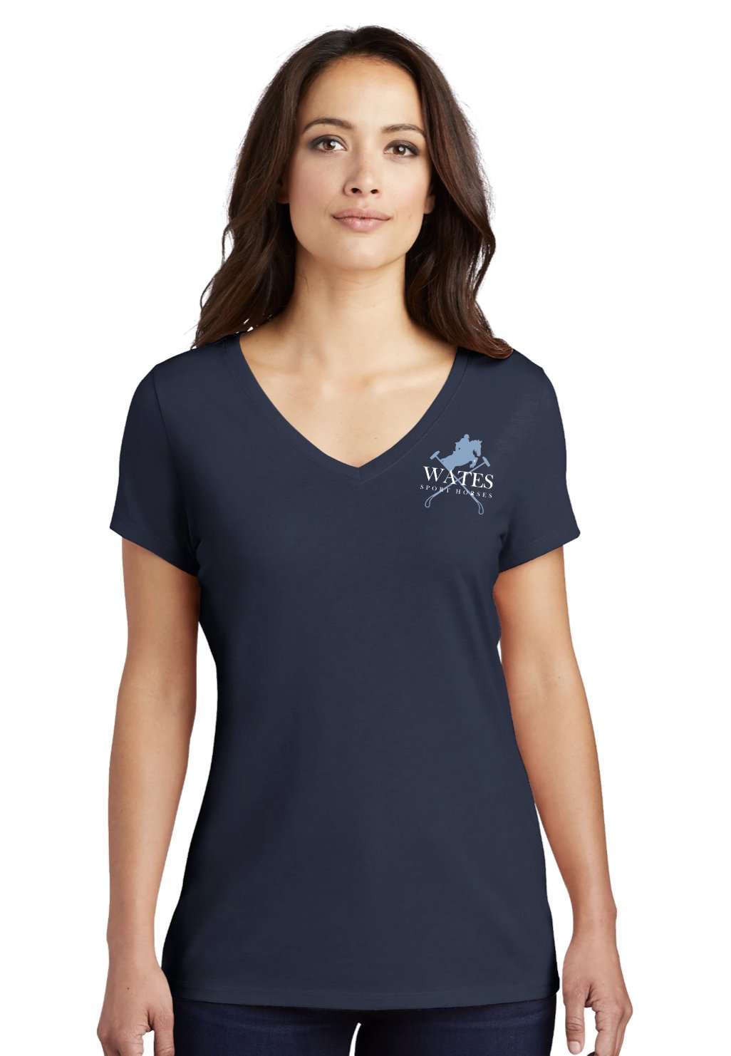 Wates Sport Horses District ® Women’s Perfect Tri ® V-Neck Tee - Navy or Grey