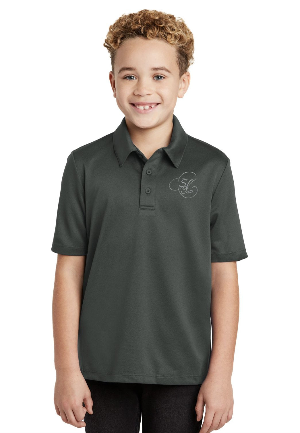 Synchrony Dressage Riding School Youth Port Authority® Silk Touch™ Polo