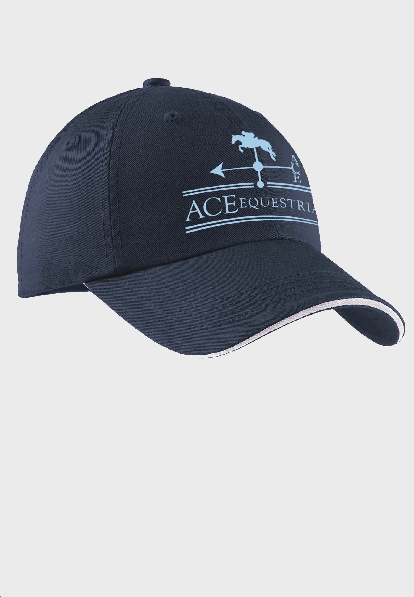Ace Equestrian Port Authority® Sandwich Bill Cap with Striped Closure