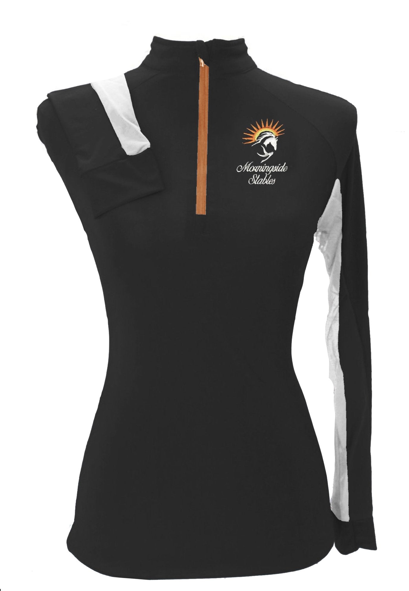 Morningside Stables Black Custom Sun Shirt