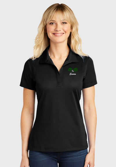 Live Oaks Lane Farm Sport-Tek® Ladies Sport-Wick® Polo - Hunter, Black, or White