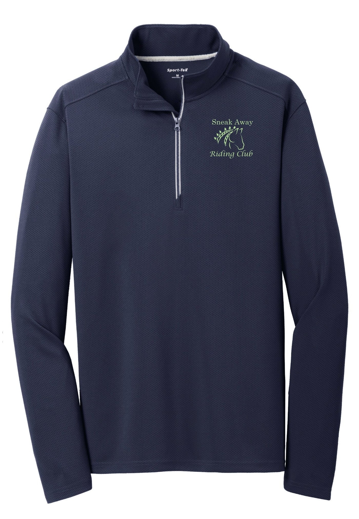 Sneak Away Riding Club Men's Sport-Tek® Sport-Wick® Textured 1/4-Zip Pullover