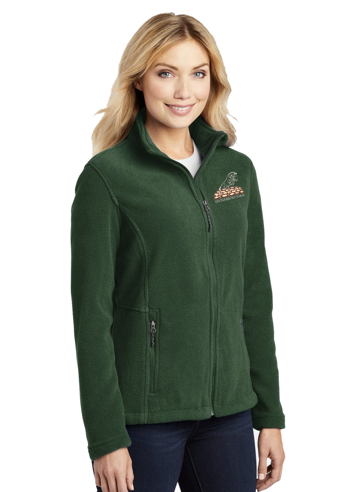 Stonebroke Farm Port Authority® Ladies Fleece Jacket - Hunter Green