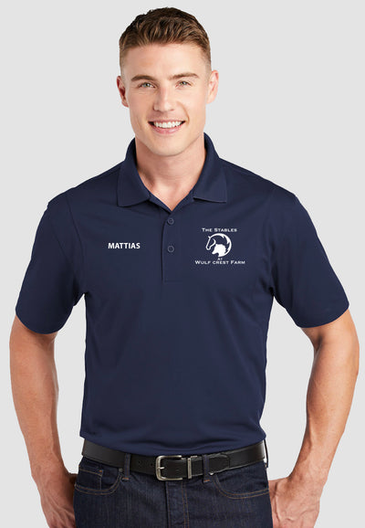 The Stables at Wulf Crest Farm Sport-Tek® Sport-Wick® Polo - Ladies + Mens Sizes