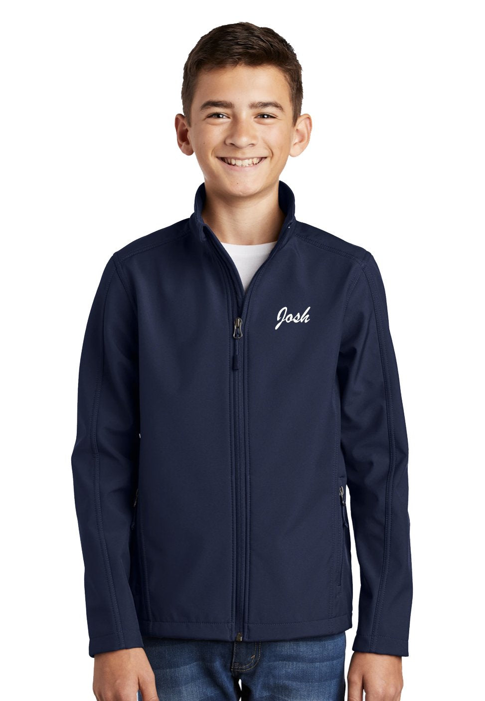 GlenAyre Equestrian Port Authority® Youth Core Soft Shell Jacket - Navy